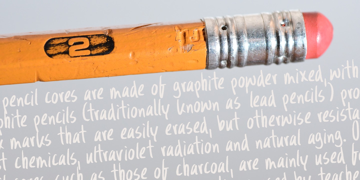 Beispiel einer Wandering Pencil Regular-Schriftart